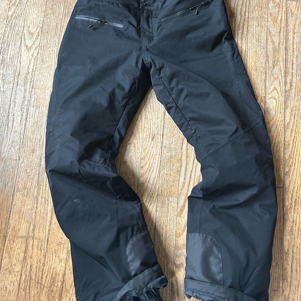 Lands' End Black Performance Pants Straight Leg